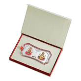 50 gm Silver 999.9 Minted Bar Stylized Laxmi Ganesh Color