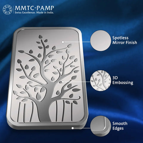 250 gm Silver 999.9 Minted Bar Banyan Tree