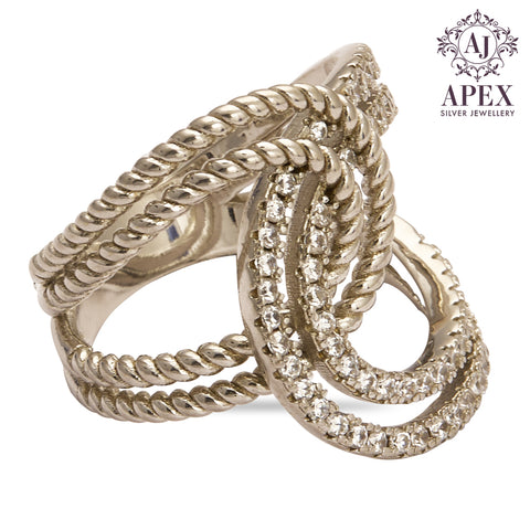 Silver Ladies Ring