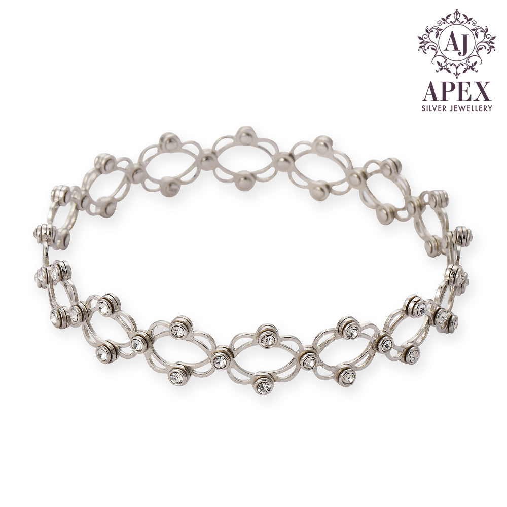 Silver Bracelate Cum Ring