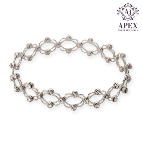 Silver Bracelate Cum Ring