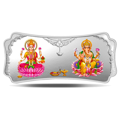 100gm Stylized Laxmi Ganesh MMTC-Pamp
